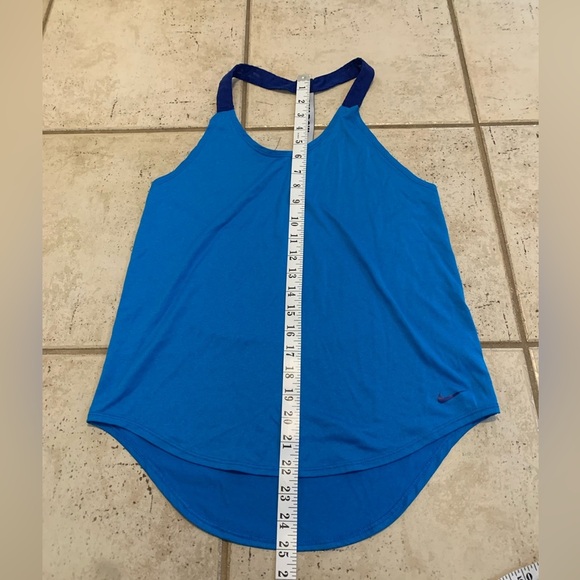 Nike Blue Dri-FIT "Just Do It" Racerback Tank Top - Size S - Picture 9 of 9